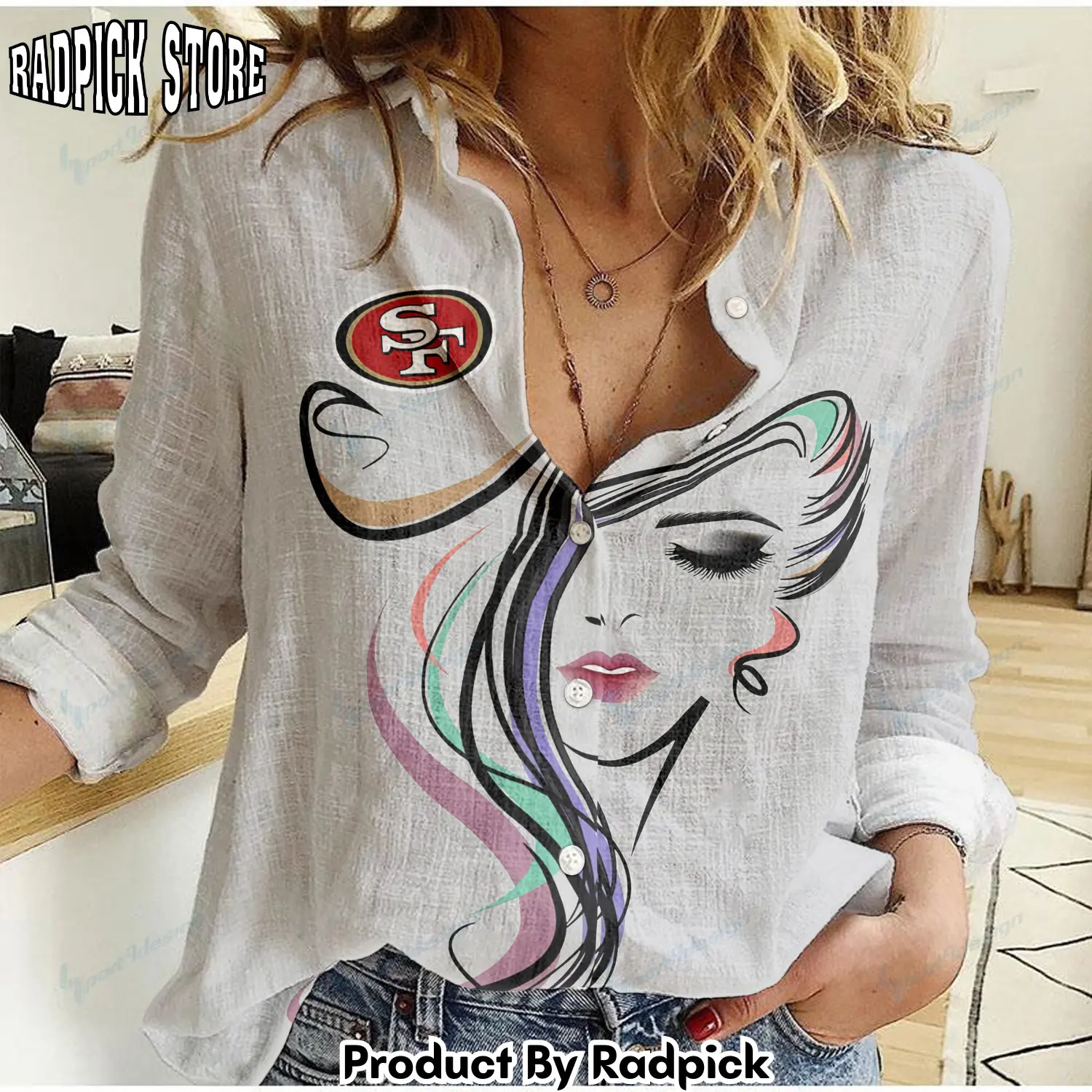 Radpick san francisco 49ers woman shirt rp662172